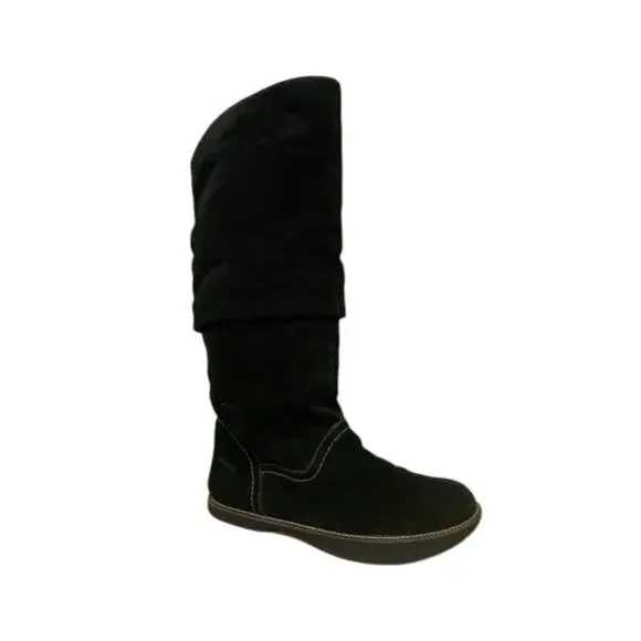 Earth Swank Kalso slouchy boots Leather Black Boots Size 7.5 - Picture 8 of 8